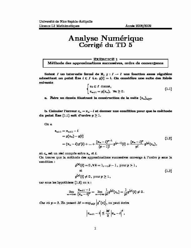[PDF] Analyse Numérique