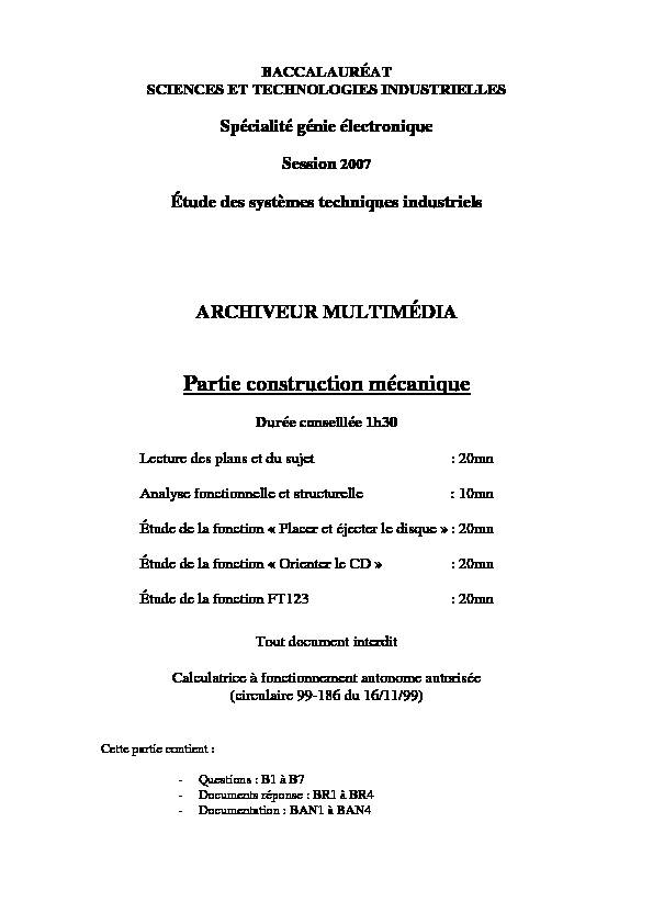 [PDF] Partie construction mécanique - Eduscol