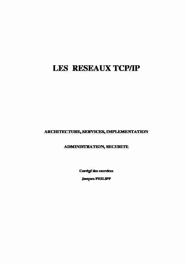 [PDF] LES RESEAUX TCP/IP - Editions Ellipses