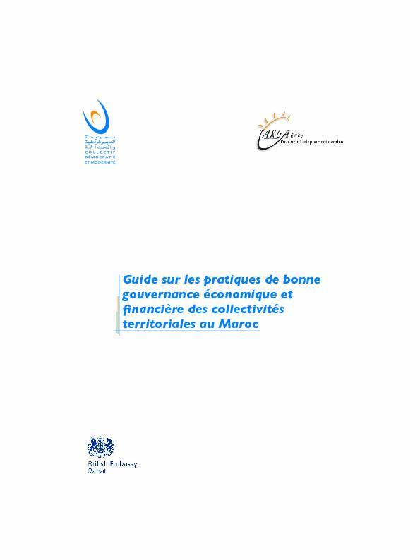[PDF] Guide sur les pratiques de bonne gouvernance économique et