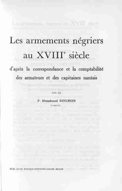 [PDF] Les armements négriers au XVIIF siècle