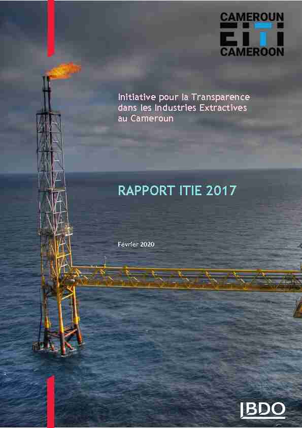 Rapport ITIE Cameroun 2017