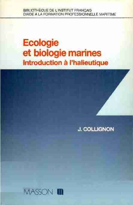 Ecologie et biologie marines : introduction à lhalieutique