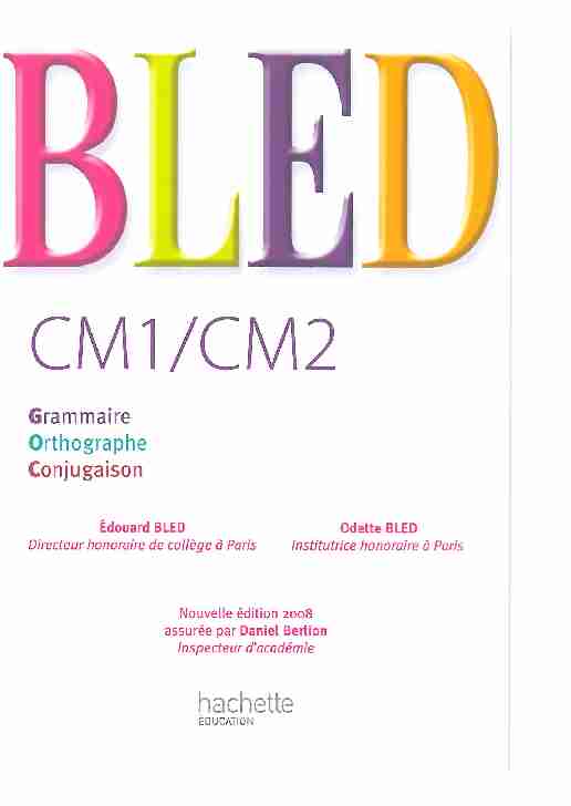 [PDF] BLED CM1:CM2pdf - comenius2011com