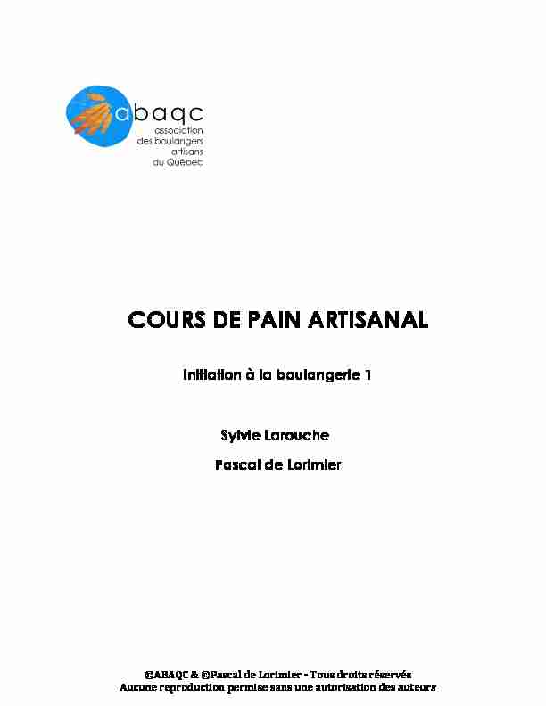 [PDF] COURS DE PAIN ARTISANAL - WordPresscom