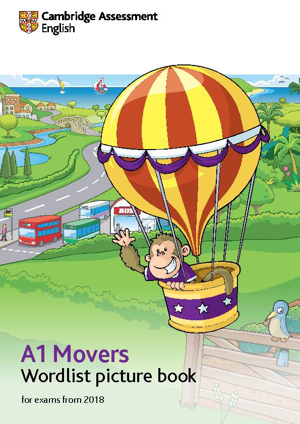 A1 Movers - Wordlist picture book