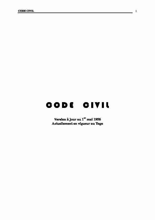 [PDF] Code civil - JaFBase
