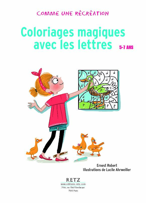 Coloriages magiques avec les lettres 5-7 ans