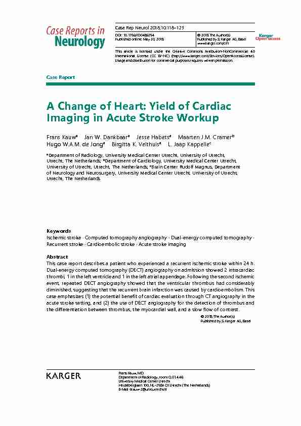 A Change of Heart: Yield of Cardiac Imaging in Acute Stroke Workup