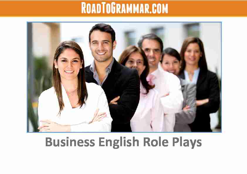 Business English Role Plays