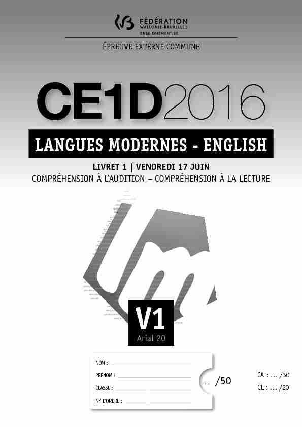 CE1D LANGUES 2016 - LIVRET 1 - ADAPTATION 20.indd