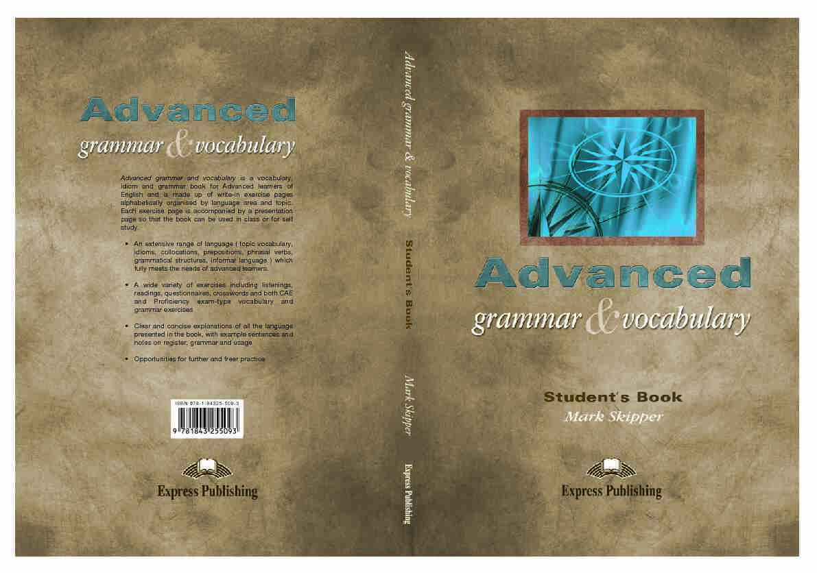 Advanced grammar & vocabulary - Express Publishing