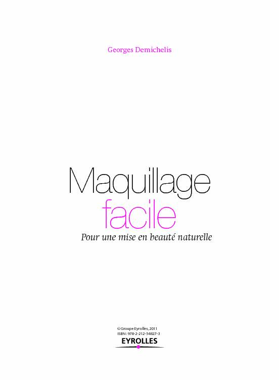 Maquillage facile - Fnac