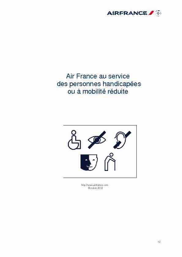 Air France au service des personnes handicapées ou à mobilité