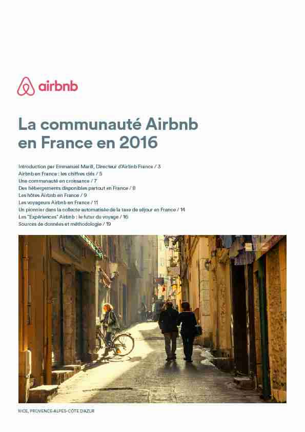 La communauté Airbnb en France en 2016
