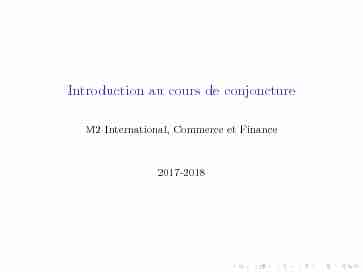 Introduction au cours de conjoncture - Université de Limoges