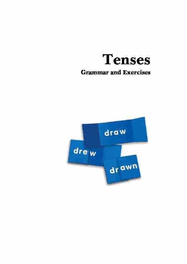Verb Tenses - Exercise Booklet - English by Luka