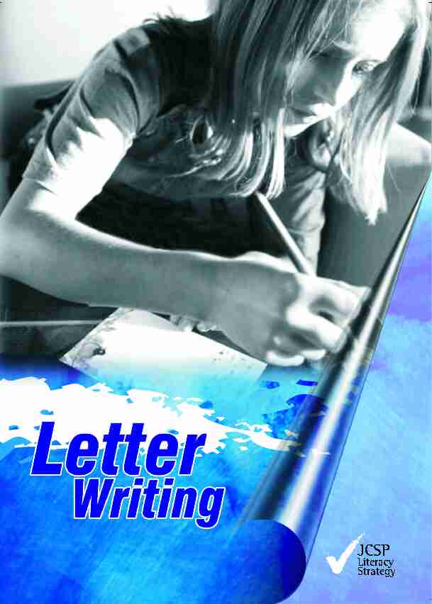 Letter Writing - PDST