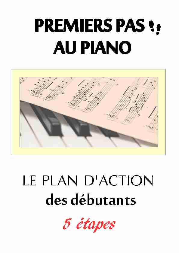 5 étapes - Cours de piano en ligne