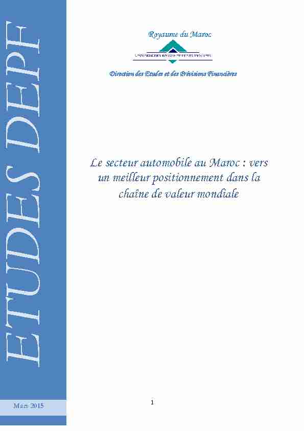 Le secteur automobile au Maroc : vers un meilleur positionnement