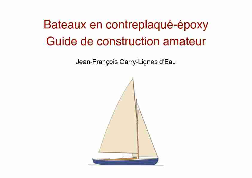 Bateaux en contreplaqué-époxy Guide de construction amateur