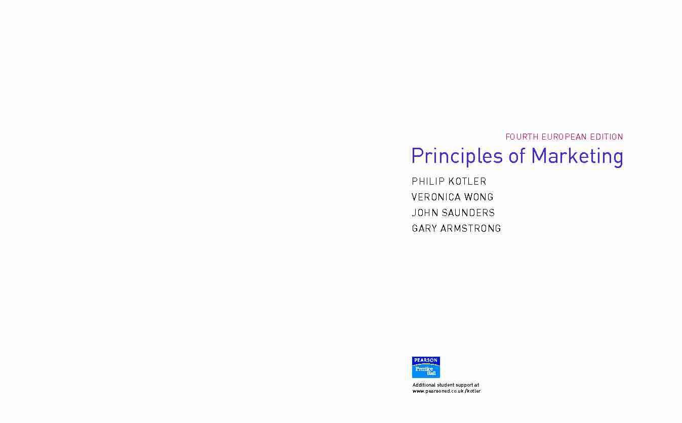 [PDF] Principles of Marketing - WBI Library