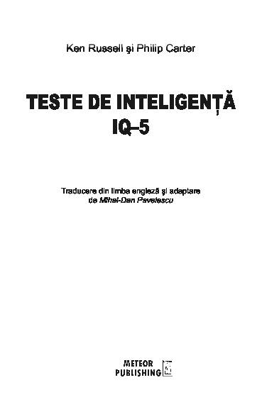 TESTE DE INTELIGEN?? IQ–5