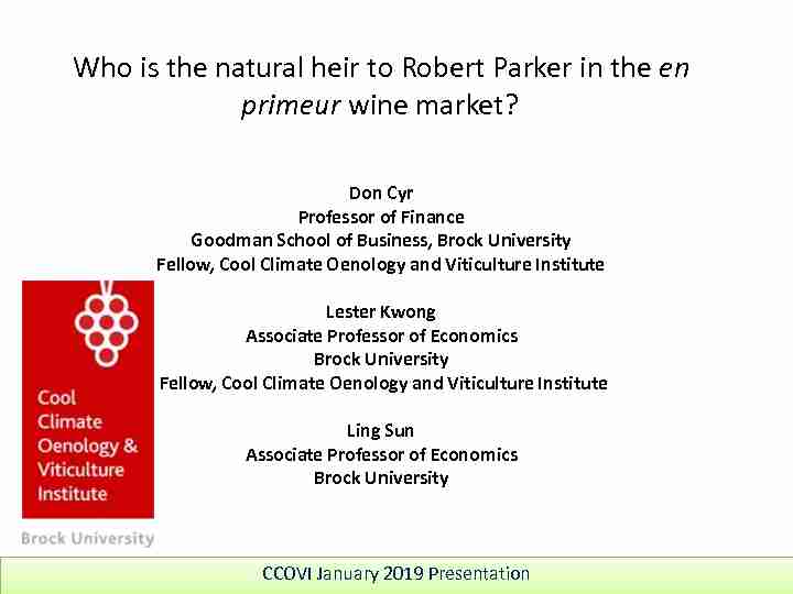 Who is the natural heir to Robert Parker in the en primeur wine