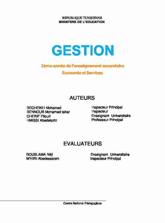 GESTION - Fichier PDF