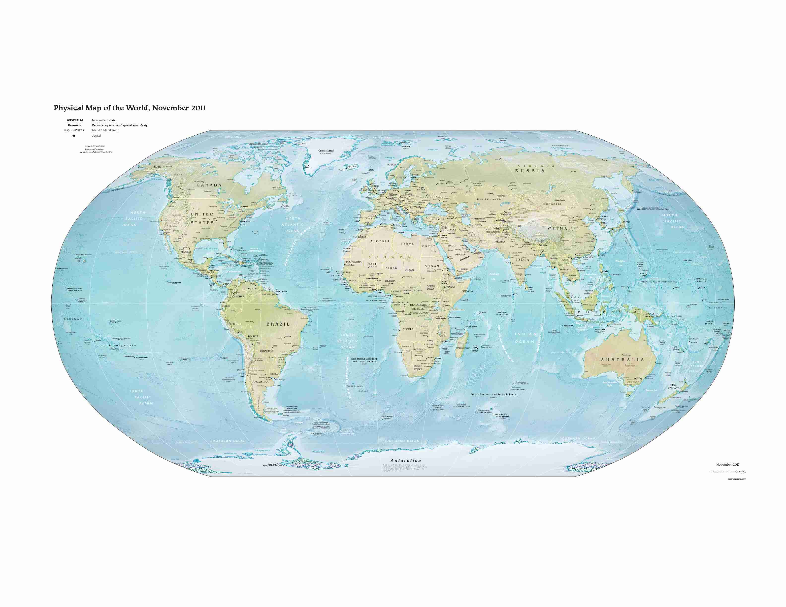 [PDF] Physical Map of the World, November 2011