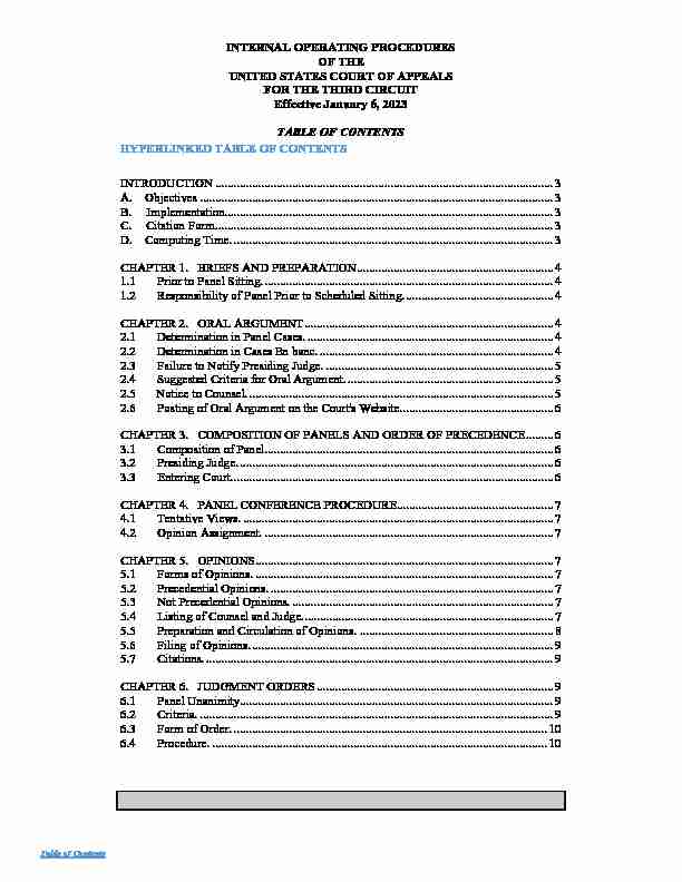 [PDF] INTERNAL OPERATING PROCEDURES - Third Circuit