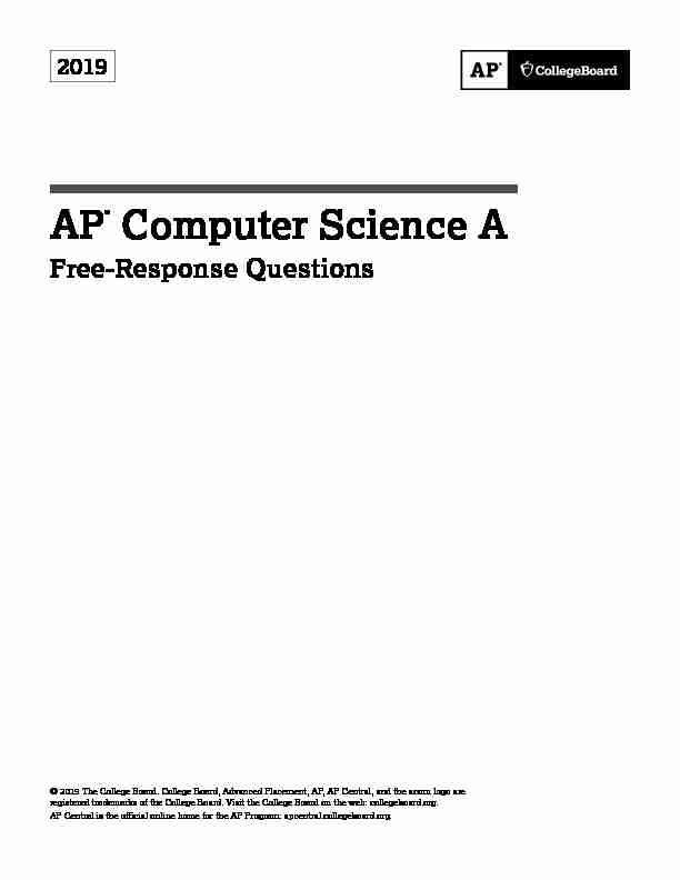 AP Computer Science A - AP Central