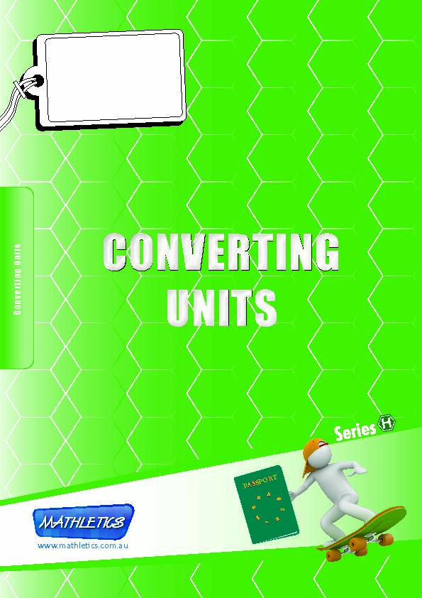[PDF] CONVERTING UNITS - Mathletics