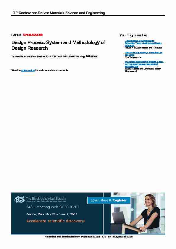 Design Process-System and Methodology of Design Research