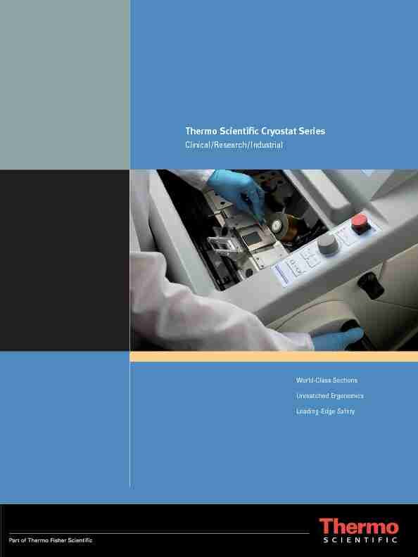[PDF] Thermo Scientific Cryostat Series
