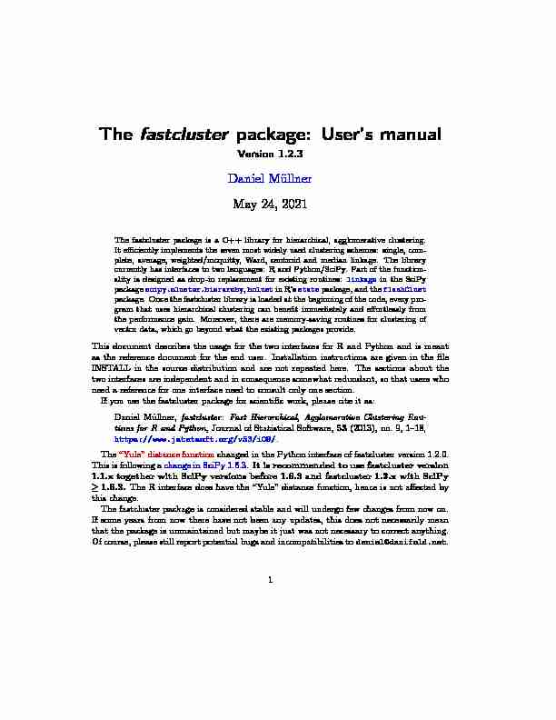 [PDF] fastcluster manual