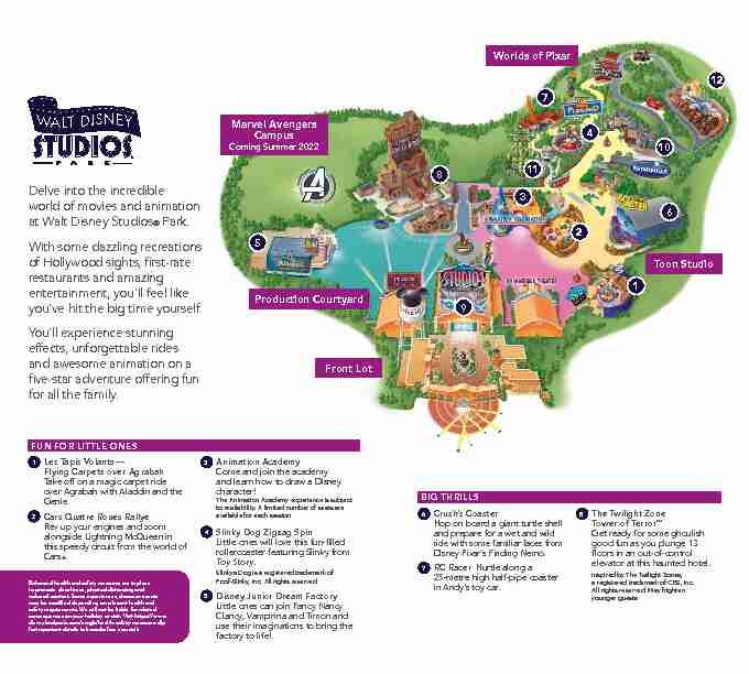 [PDF] Walt Disney Studios Park Map (PDF)