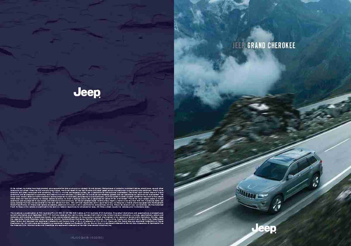 Brochure: Jeep WK2.II Grand Cherokee (September 2014)