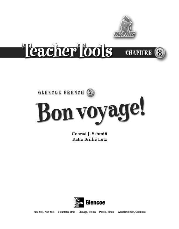 Teacher Tools Chapitre 8
