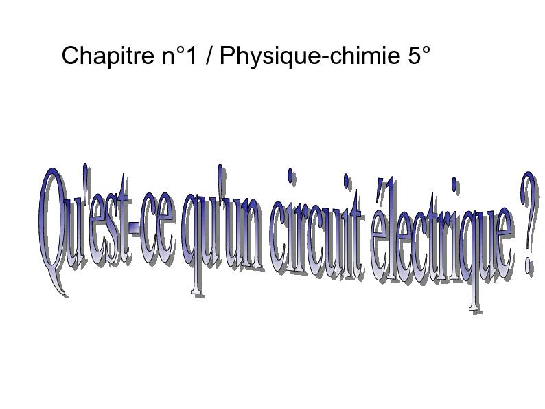 [PDF] Chapitre n°1 / Physique-chimie 5°