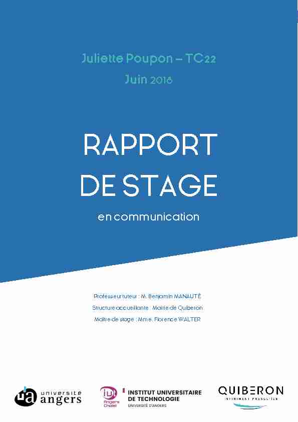 [PDF] RAPPORT DE STAGE - DUNE