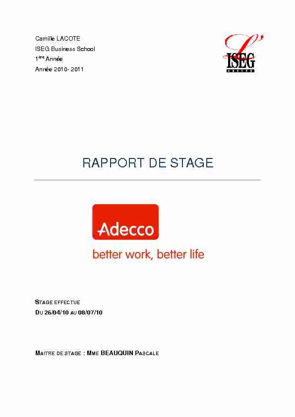[PDF] RAPPORT DE STAGE - DoYouBuzz