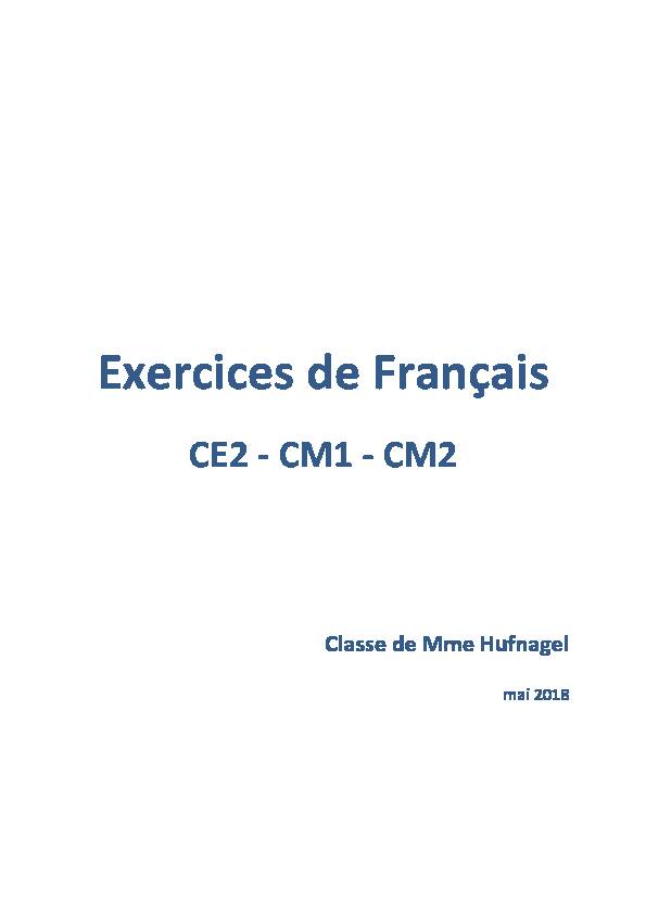 Exercices de Français