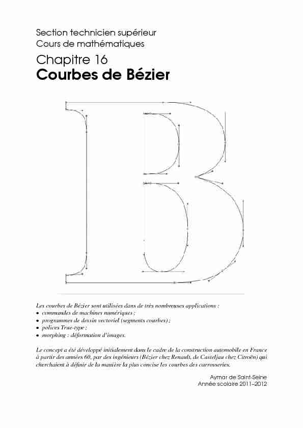 [PDF] Courbes de Bézier - Free