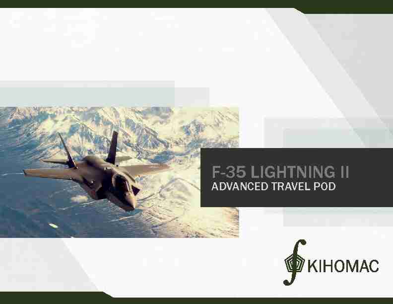 [PDF] F-35 Travel Pod Brochure - Small - KIHOMAC