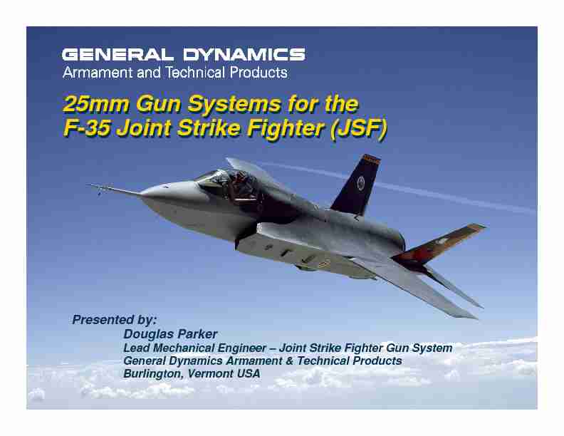 [PDF] 25mm Gun Systems for the F-35 Joint Strike Fighter (JSF) 25mm