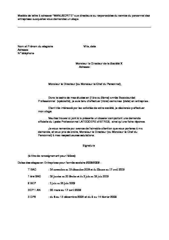 [PDF] Modèle de lettre à adresser - Pédagogie - Académie dAix-Marseille