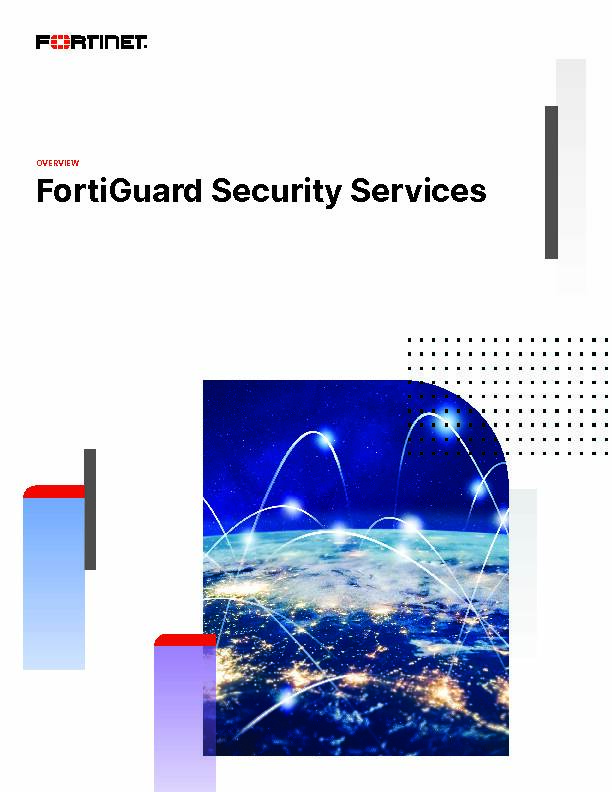 [PDF] FortiGuard Security Services Datasheet - Fortinet