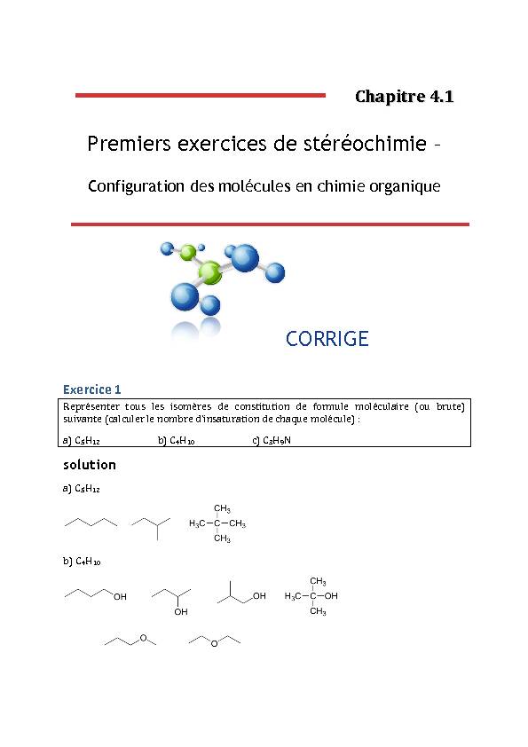 [PDF] Premiers exercices de stéréochimie – CORRIGE
