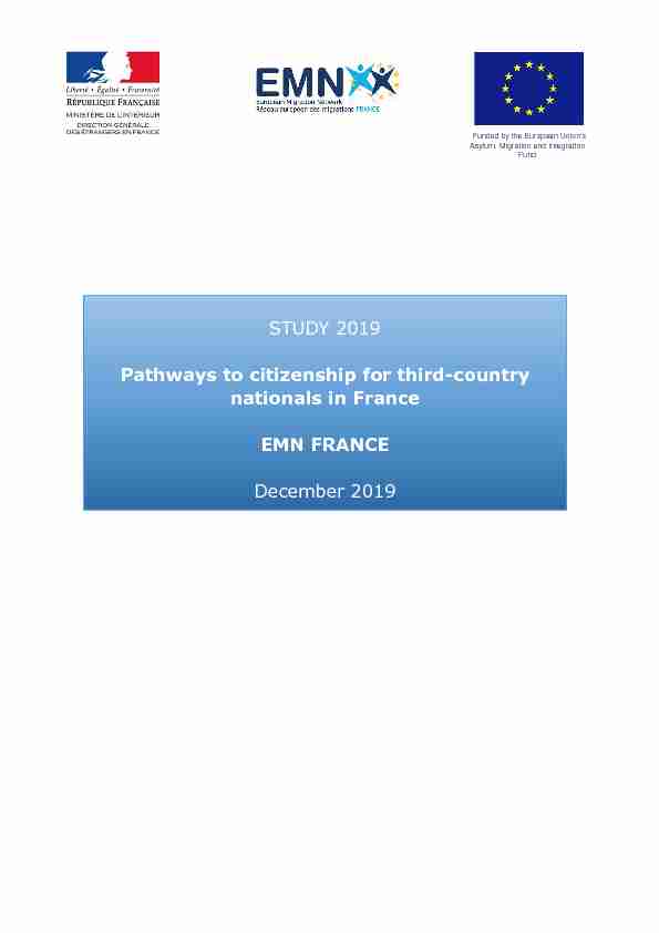 [PDF] Pathways to citizenship for TCN in France EN-FINAL - immigration
